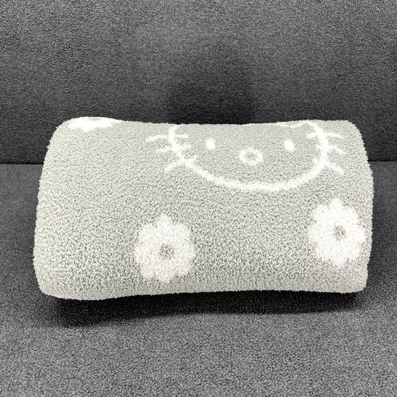 HELLO KITTY Blanket Gray & White Super Soft Throw Blanket 50" X 60" New - Picture 13 of 14